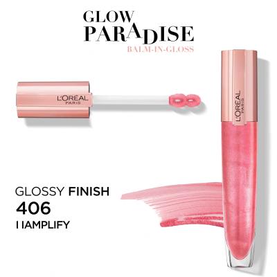 L&#039;Oréal Paris Glow Paradise Balm In Gloss Szájfény nőknek 7 ml Változat 406 I Amplify