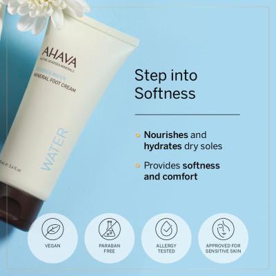 AHAVA Deadsea Water Lábápoló krém nőknek 100 ml