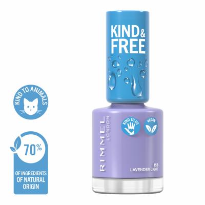 Rimmel London Kind &amp; Free Körömlakk nőknek 8 ml Változat 153 Lavender Light