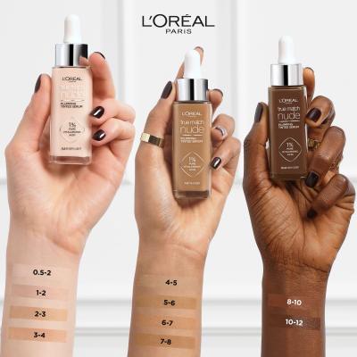 L&#039;Oréal Paris True Match Nude Plumping Tinted Serum Alapozó nőknek 30 ml Változat 2-3 Light