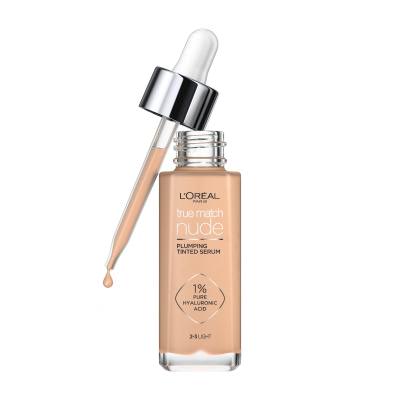 L&#039;Oréal Paris True Match Nude Plumping Tinted Serum Alapozó nőknek 30 ml Változat 2-3 Light