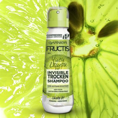 Garnier Fructis Yuzu Lemon Invisible Dry Shampoo Szárazsampon nőknek 100 ml