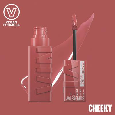 Maybelline Superstay Vinyl Ink Liquid Rúzs nőknek 4,2 ml Változat 35 Cheeky