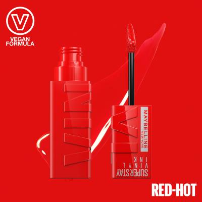 Maybelline Superstay Vinyl Ink Liquid Rúzs nőknek 4,2 ml Változat 25 Red-Hot