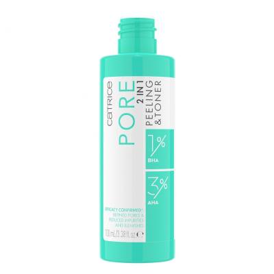 Catrice Pore 2 In1 Peeling &amp; Toner Arclemosó nőknek 100 ml