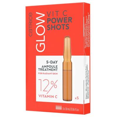 Catrice Glow Vit C Power Shots Arcszérum nőknek 5x1,8 ml