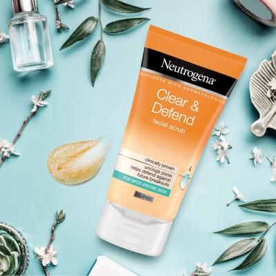 Neutrogena Clear &amp; Defend Facial Scrub Bőrradír 150 ml