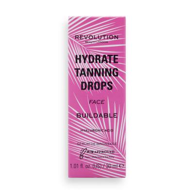 Makeup Revolution London Hydrate Tanning Drops Face Önbarnító készítmény nőknek 30 ml