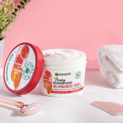 Garnier Body Superfood 48h Hydrating Gel-Cream Watermelon &amp; Hyaluronic Acid Testápoló krém nőknek 380 ml