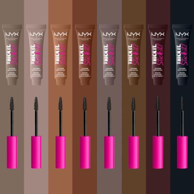 NYX Professional Makeup Thick It Stick It! Szemöldökspirál nőknek 7 ml Változat 06 Brunette