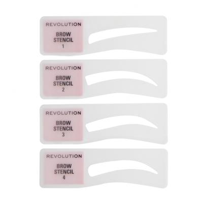 Makeup Revolution London Brow Powder Stamp &amp; Stencil Szemöldökpúder nőknek 0,65 g Változat Granite