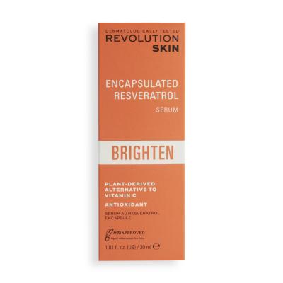 Revolution Skincare Brighten Encapsulated Resveratrol Serum Arcszérum nőknek 30 ml