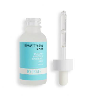 Revolution Skincare Hydrate 2% Alpha Arbutin &amp; Hyaluronic Acid Serum Arcszérum nőknek 30 ml