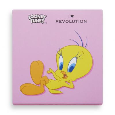 I Heart Revolution Looney Tunes Eyeshadow Palette Szemhéjfesték nőknek 9 g Változat Tweety