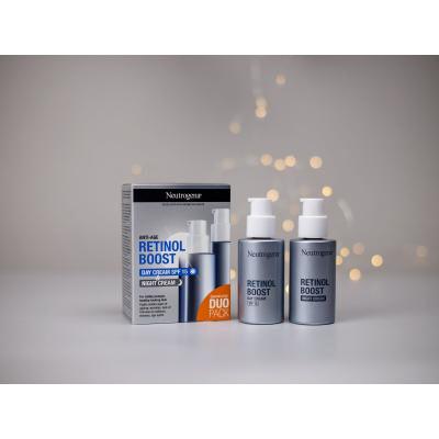 Neutrogena Retinol Boost Duo Pack Ajándékcsomagok Retinol Boost Day Cream SPF15 nappali arckrém 50 ml + Retinol Boost Night Cream éjszakai arckém 50 ml