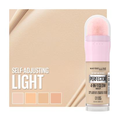 Maybelline Instant Anti-Age Perfector 4-In-1 Glow Alapozó nőknek 20 ml Változat 01 Light