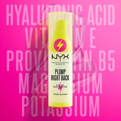 NYX Professional Makeup Plump Right Back Plumping Serum + Primer Primer nőknek 30 ml