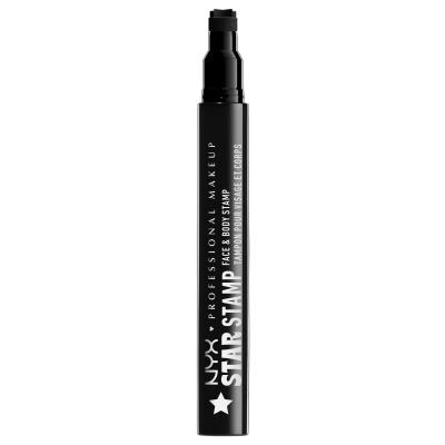 NYX Professional Makeup Star Stamp Face &amp; Body Stamp Szemhéjtus nőknek 0,96 ml Változat 01 Star Studded