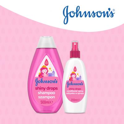 Johnson´s Shiny Drops Kids Shampoo Sampon gyermekeknek 500 ml