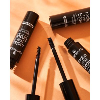 Essence Make Me Brow Eyebrow Gel Mascara Szemöldökspirál nőknek 3,8 ml Változat 06 Ebony Brows