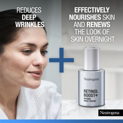 Neutrogena Retinol Boost Intense Night Serum Arcszérum 30 ml