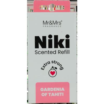 Mr&amp;Mrs Fragrance Niki Extra Strong Refill Gardenia Of Tahiti Autóillatosító Refill 1 db