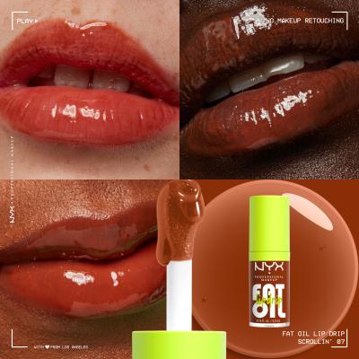 NYX Professional Makeup Fat Oil Lip Drip Ajakolaj nőknek 4,8 ml Változat 07 Scrollin