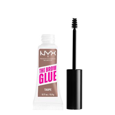 NYX Professional Makeup The Brow Glue Instant Brow Styler Szemöldökformázó zselé és pomádé nőknek 5 g Változat 02 Taupe