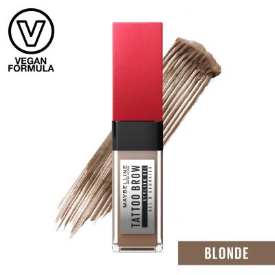 Maybelline Tattoo Brow 36H Styling Gel Szemöldökformázó zselé és pomádé nőknek 6 ml Változat 250 Blonde