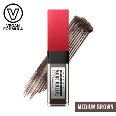 Maybelline Tattoo Brow 36H Styling Gel Szemöldökformázó zselé és pomádé nőknek 6 ml Változat 257 Medium Brown