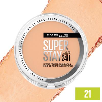 Maybelline Superstay 24H Hybrid Powder-Foundation Alapozó nőknek 9 g Változat 21