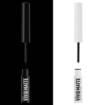 NYX Professional Makeup Vivid Matte Szemhéjtus nőknek 2 ml Változat 01 Black