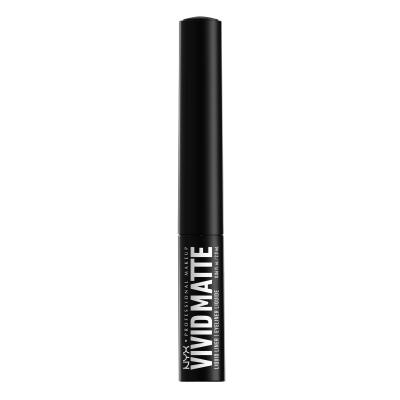 NYX Professional Makeup Vivid Matte Szemhéjtus nőknek 2 ml Változat 01 Black