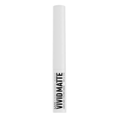 NYX Professional Makeup Vivid Matte Szemhéjtus nőknek 2 ml Változat 02 White