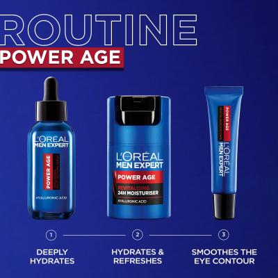 L&#039;Oréal Paris Men Expert Power Age Revitalising Eye Care Szemkörnyékápoló krém férfiaknak 15 ml