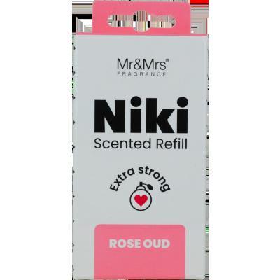 Mr&amp;Mrs Fragrance Niki Refill Rose Oud Autóillatosító Refill 1 db