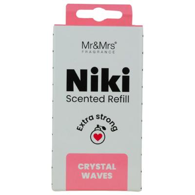 Mr&amp;Mrs Fragrance Niki Refill Crystal Waves Autóillatosító Refill 1 db