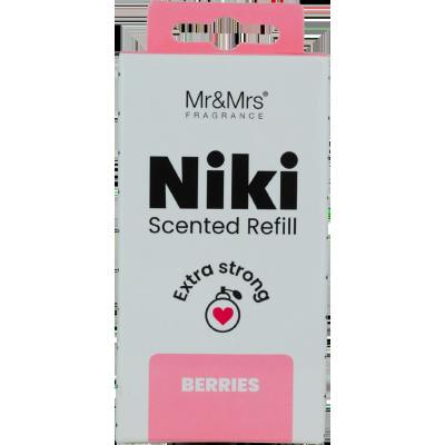 Mr&amp;Mrs Fragrance Niki Refill Berries Autóillatosító Refill 1 db