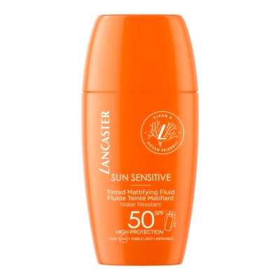 Lancaster Sun Sensitive Tinted Mattifying Fluid SPF50 Fényvédő készítmény arcra nőknek 30 ml