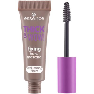 Essence Thick &amp; Wow! Fixing Brow Mascara Szemöldökspirál nőknek 6 ml Változat 01 Caramel Blonde