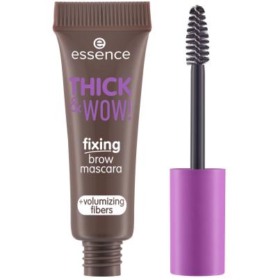 Essence Thick &amp; Wow! Fixing Brow Mascara Szemöldökspirál nőknek 6 ml Változat 02 Ash Brown