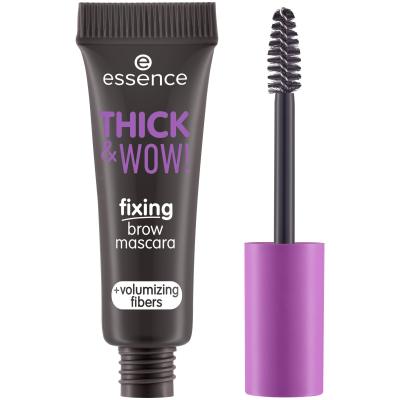 Essence Thick &amp; Wow! Fixing Brow Mascara Szemöldökspirál nőknek 6 ml Változat 04 Espresso Brown