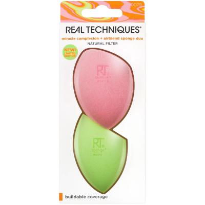 Real Techniques Miracle Complexion Sponge Duo Applikátor nőknek Szett