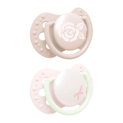 LOVI Baby Shower Dynamic miniSoother Girl 0-2m Cumi gyermekeknek 2 db