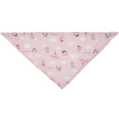 Canpol babies Bonjour Paris Muslin Bib Pink Előke gyermekeknek 2 db