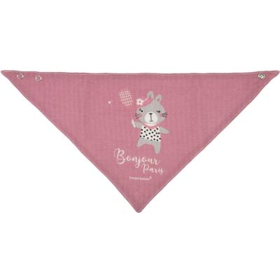 Canpol babies Bonjour Paris Muslin Bib Pink Előke gyermekeknek 2 db