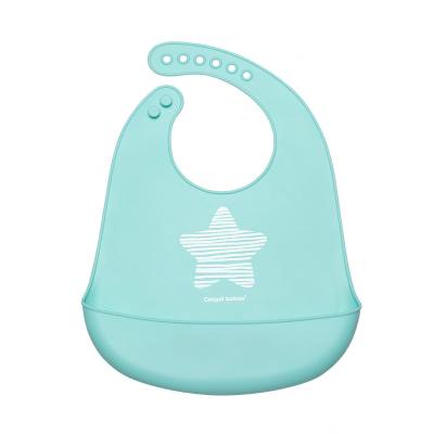 Canpol babies Pastels Silicone Bib Blue Előke gyermekeknek 1 db