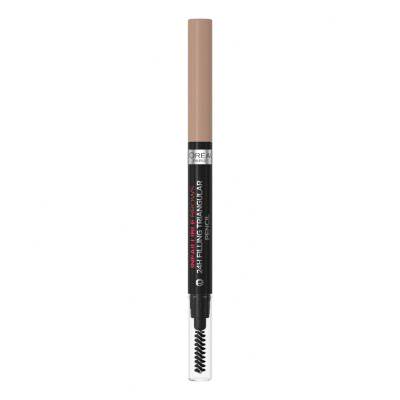 L&#039;Oréal Paris Infaillible Brows 24H Filling Triangular Pencil Szemöldökceruza nőknek 1 ml Változat 06 Dark Blonde