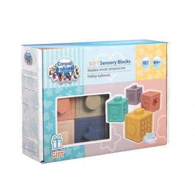 Canpol babies Sensory Soft Blocks Játék gyermekeknek 12 db