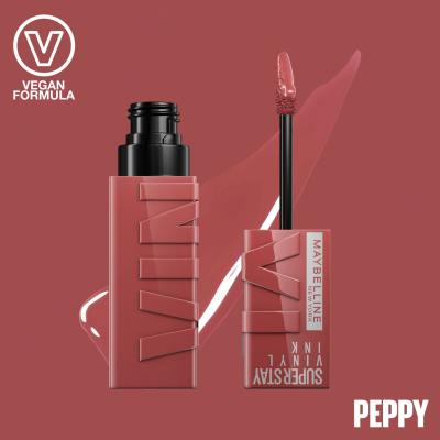 Maybelline Superstay Vinyl Ink Liquid Rúzs nőknek 4,2 ml Változat 115 Peppy